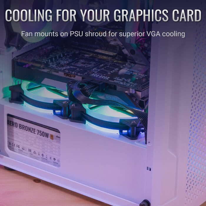 AeroCool Trinity Mini White boîtier PC mini blanc