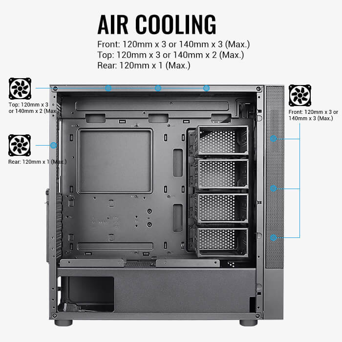 AeroCool Cipher boîtier PC moyen tour noir