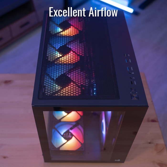 AeroCool Dryft boîtier gamer noir vitré