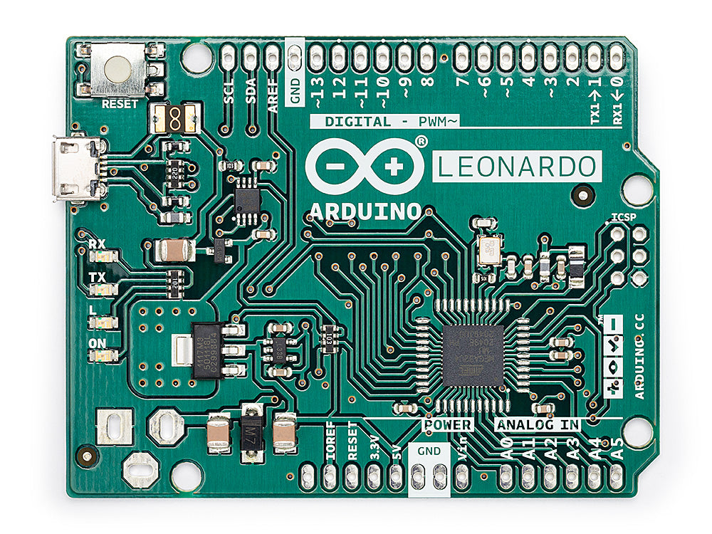 Arduino Leonardo carte microcontrôleur sans headers