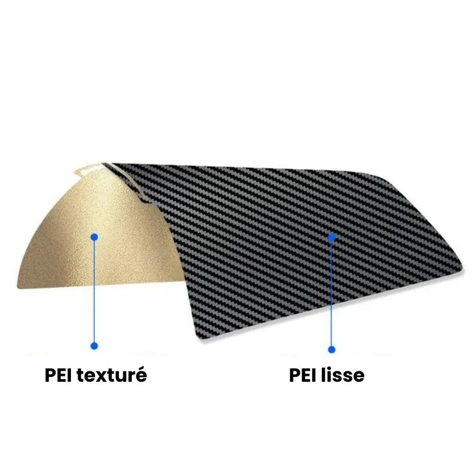 Zimple pour Bambu Lab PET PEI plateau impression 257x257 double face