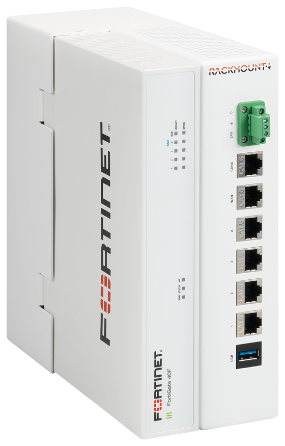 RACKMOUNT.it Fortinet Industrial RM-FR-D14C rail DIN 40F 48V