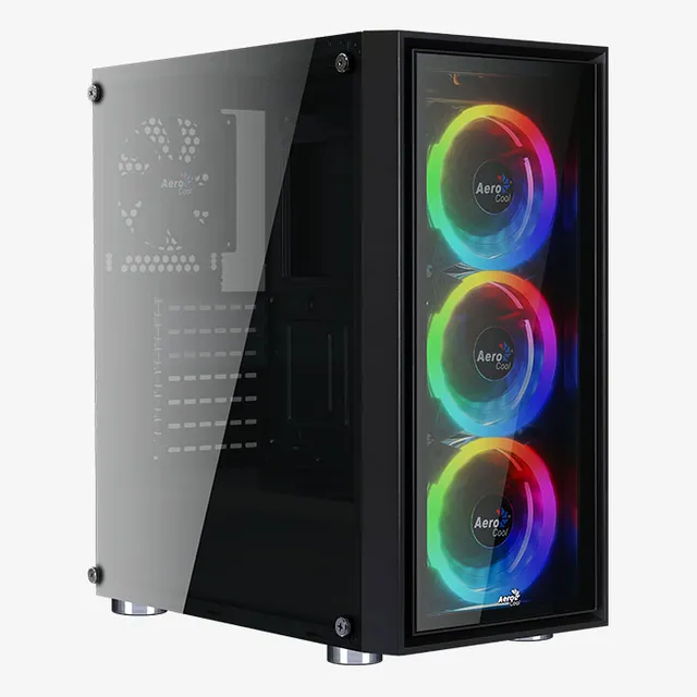 AeroCool Quartz REVO boîtier PC moyen tour verre trempé