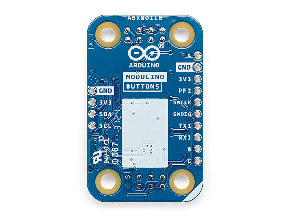 Arduino Modulino Buttons module 3 boutons Qwiic
