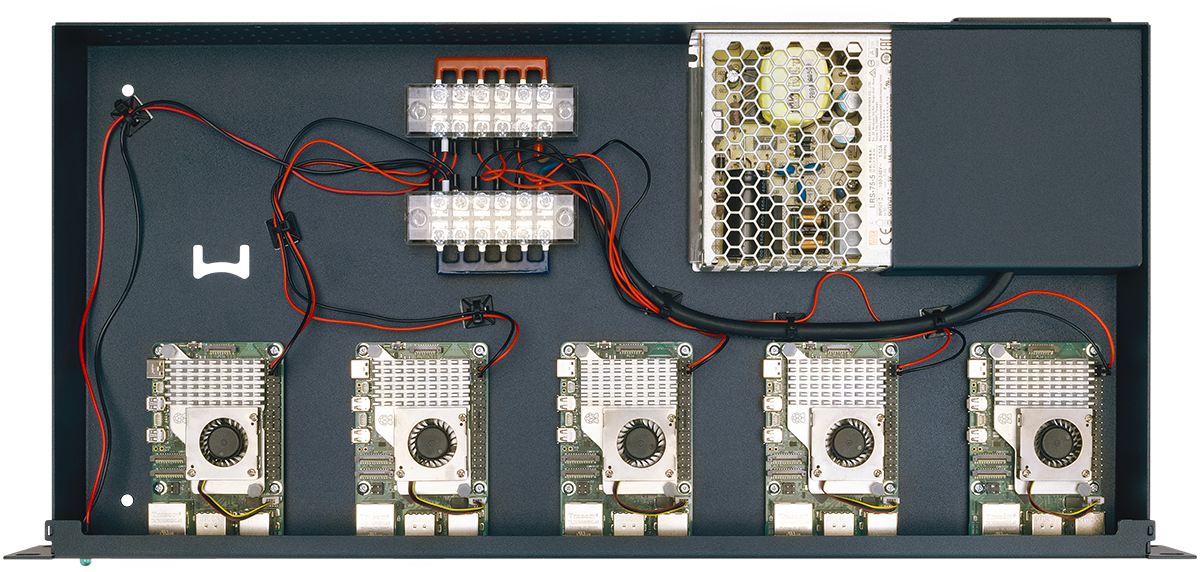 RACKMOUNT.it Raspberry RM-PI-T2 rack 1U 5x Pi5 75W