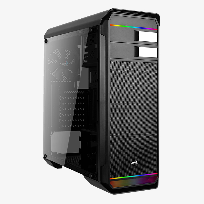 AeroCool Aero-500G RGB boîtier PC verre trempé