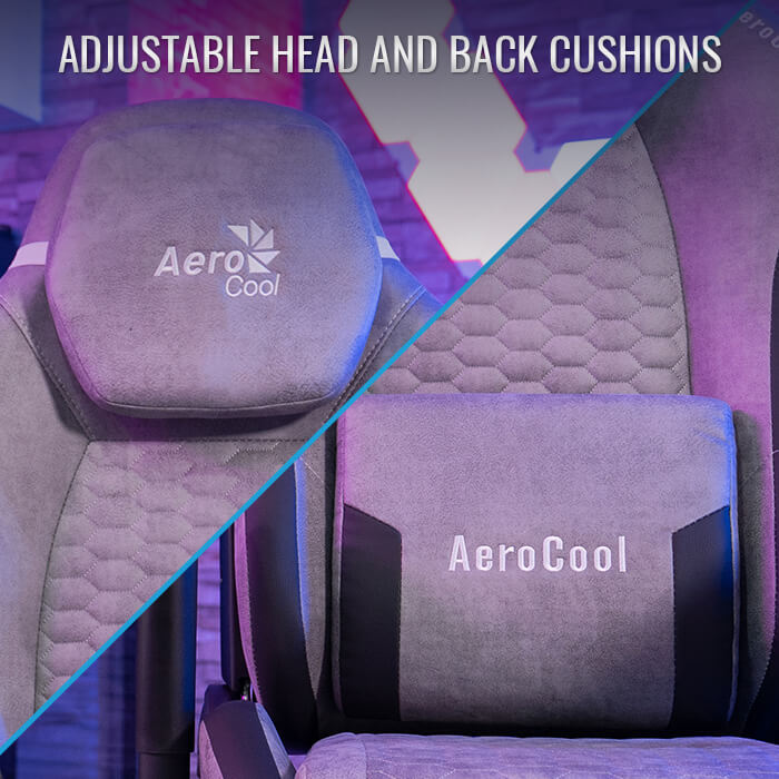 AeroCool CROWN AeroSuede chaise gaming tissu suède