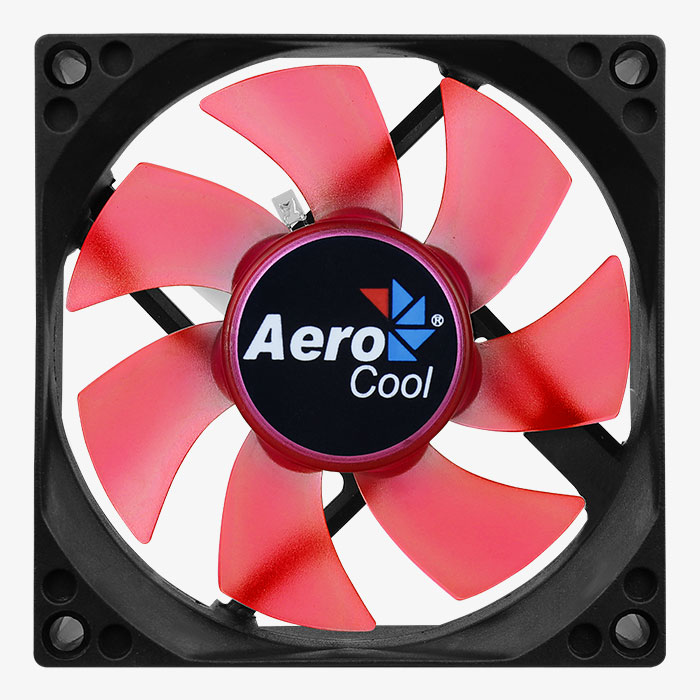AeroCool Motion 8 Red-3P ventilateur PC 80mm LED