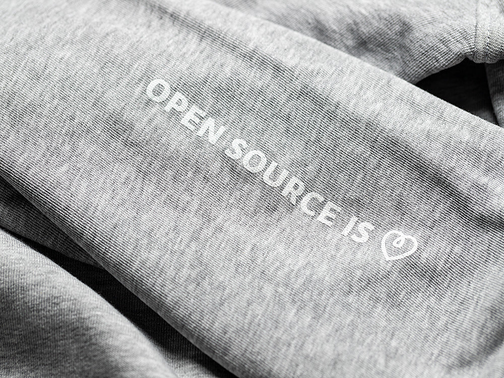 Arduino Sweat col rond gris M coton recyclé
