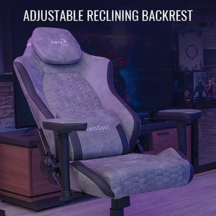 AeroCool Crown Plus chaise gaming AeroSuede noire
