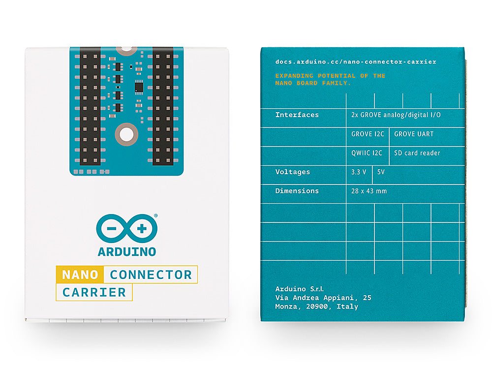Arduino Nano Connector Carrier carte extension Grove Qwiic