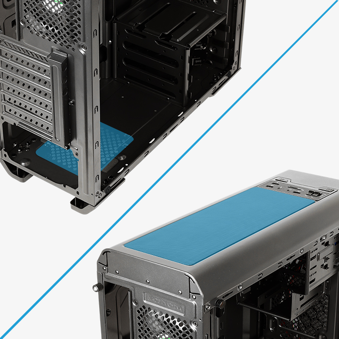 AeroCool Aero-500G RGB boîtier PC verre trempé