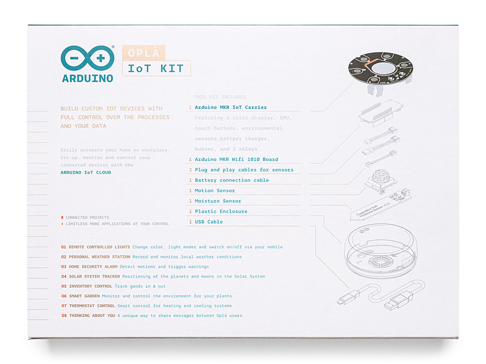 Arduino Oplà IoT Kit domotique 8 projets connectés