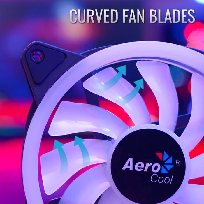 AeroCool Duo 12 Lite Ventilateur PC 120mm Double Ring RGB