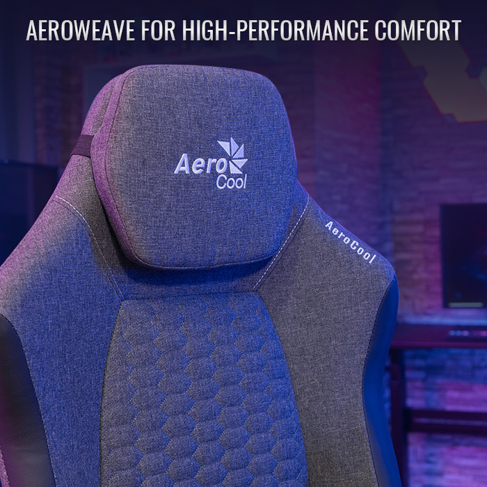 AeroCool Crown AeroWeave chaise gamer tissu respirant