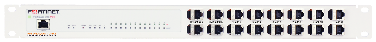 RACKMOUNT.it Fortinet Industrial RM-FR-T11I kit rack FG-80E blindé