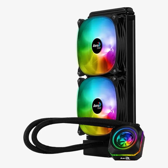 AeroCool Pulse L240F watercooling 240 mm RGB 2x12 cm