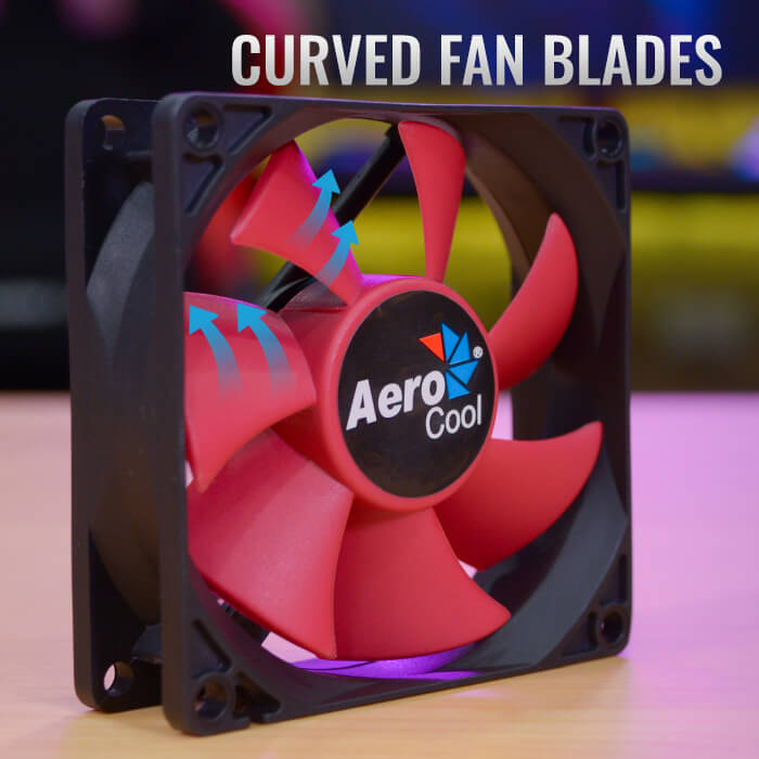 AeroCool Force 8 ventilateur PC 80 mm 1500 tr/min