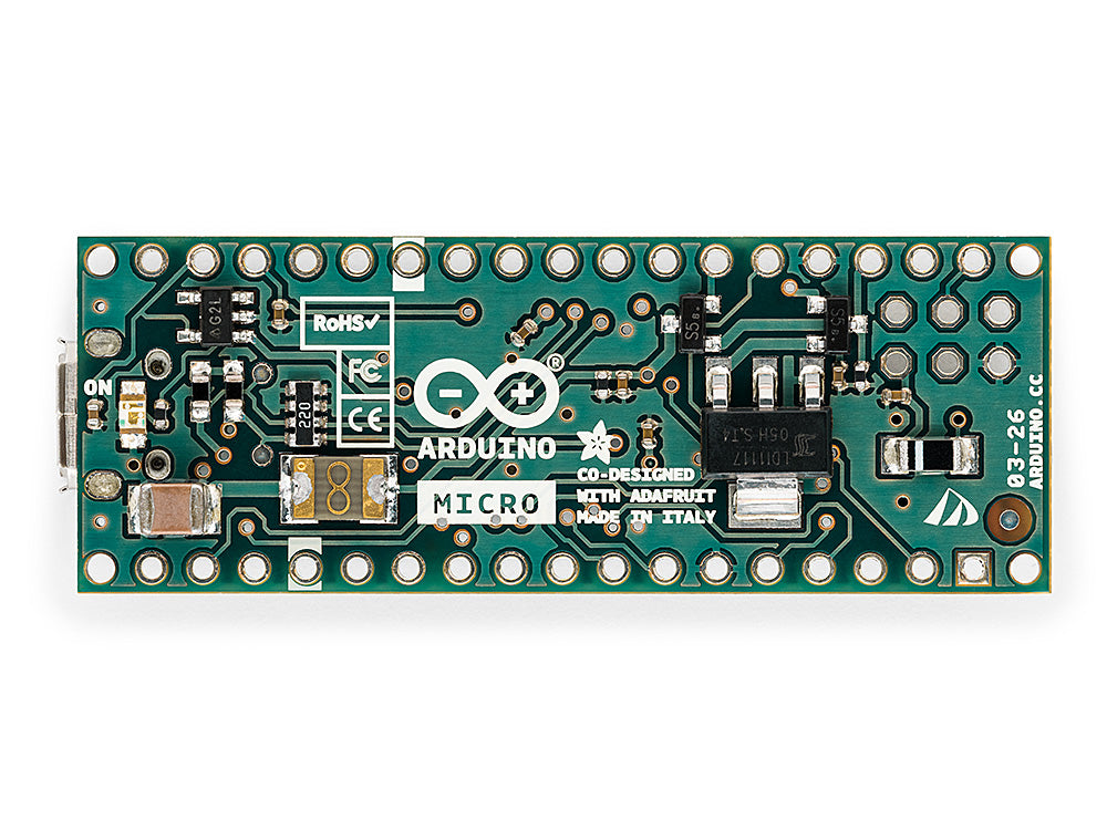 Arduino Micro carte microcontrôleur sans headers ATmega32U4