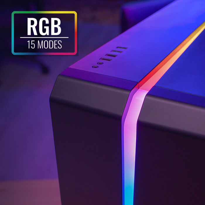 AeroCool Scar boîtier PC moyen tour RGB verre trempé