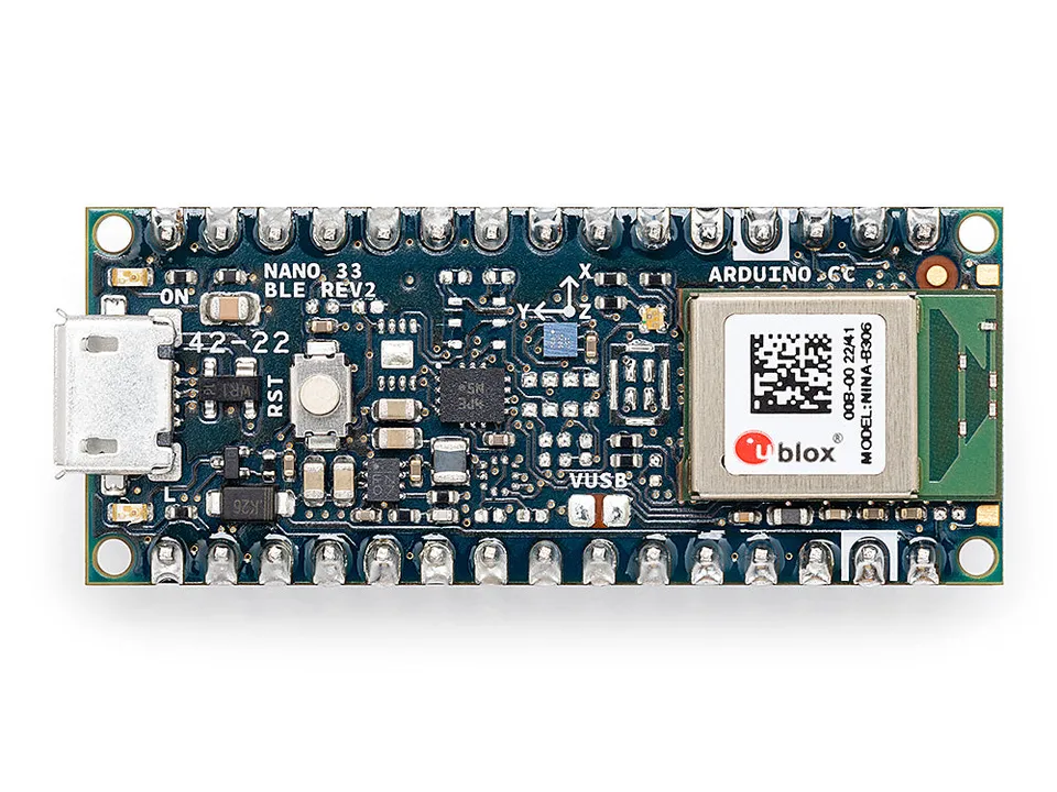 Arduino Nano 33 BLE Rev2 carte avec headers IMU Bluetooth