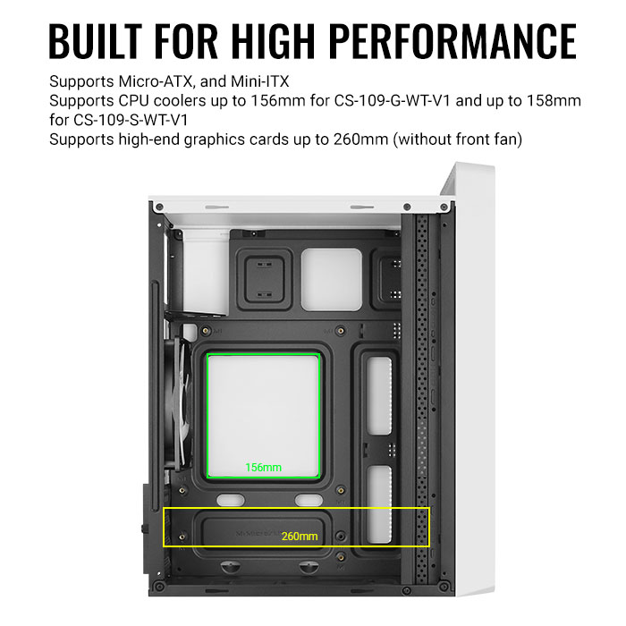 AeroCool CS-109 White boitier PC blanc