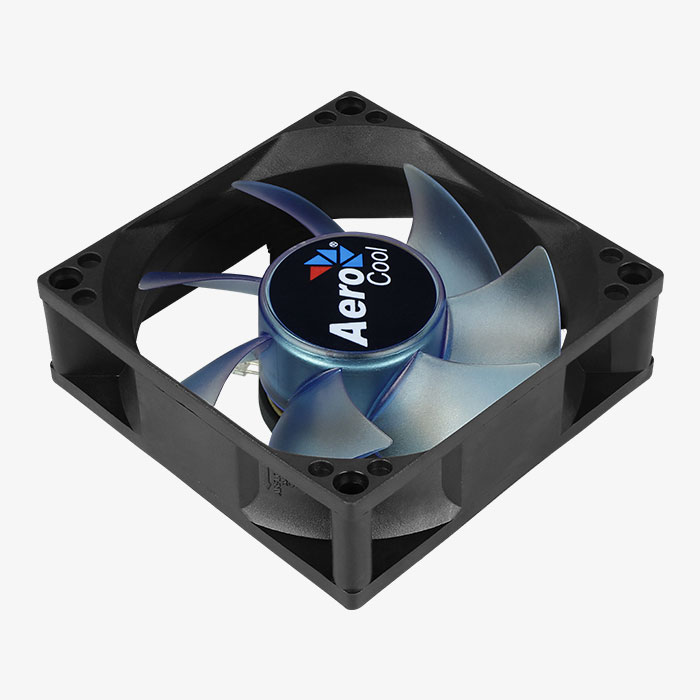 AeroCool Motion 8 Blue ventilateur PC 8 cm LED bleue