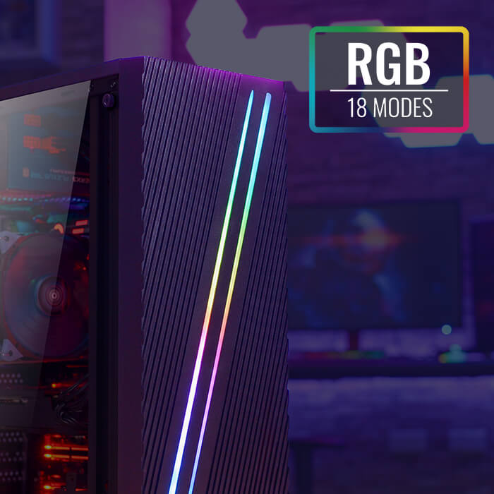 AeroCool Streak boîtier PC RGB tour moyenne