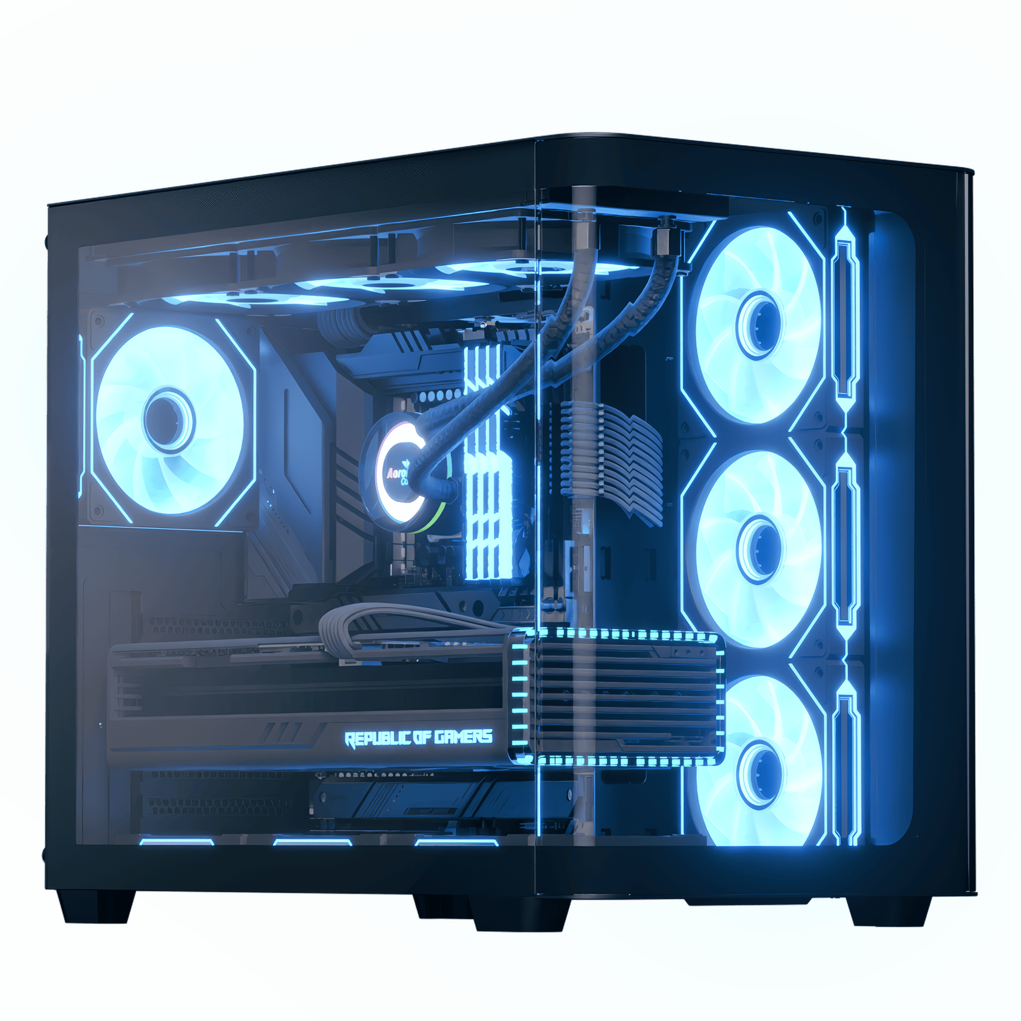 AeroCool P500C boîtier PC moyen tour vitre ATX