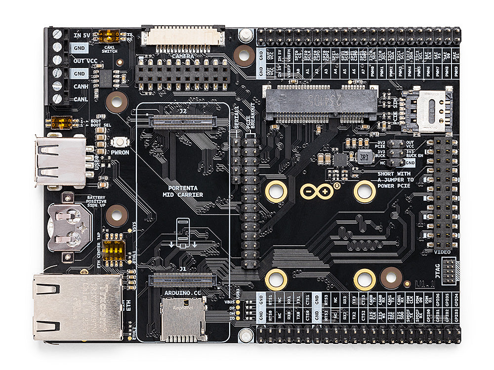 Arduino Boards Portenta Mid Carrier carte prototypage