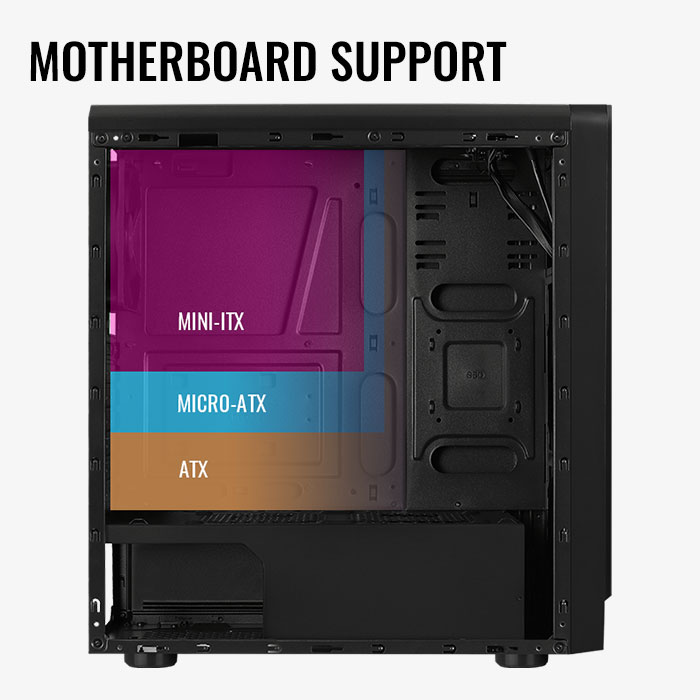 AeroCool Rift boîtier PC moyen tour RGB vitre acrylique