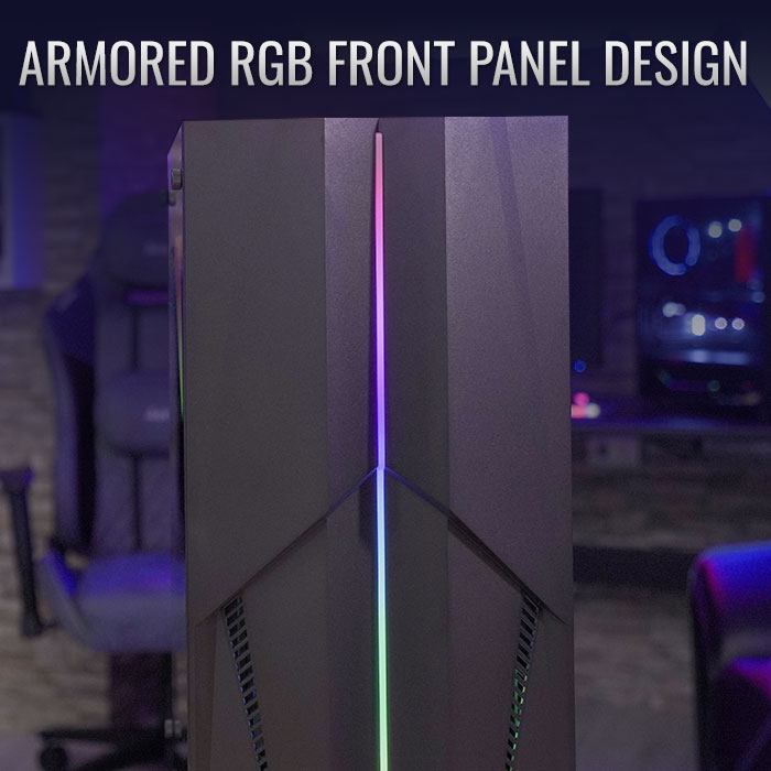 AeroCool Mecha boîtier PC moyen tour RGB verre trempé
