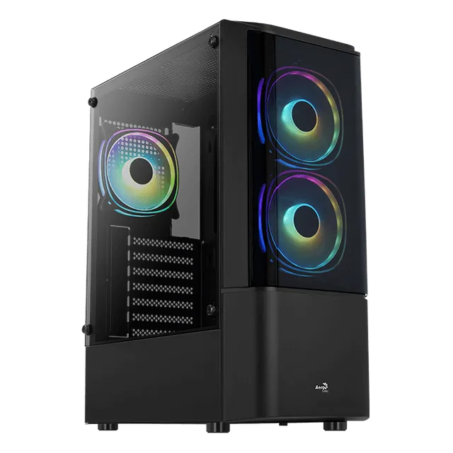AeroCool Quantum boîtier PC moyen tour vitre RGB gamer