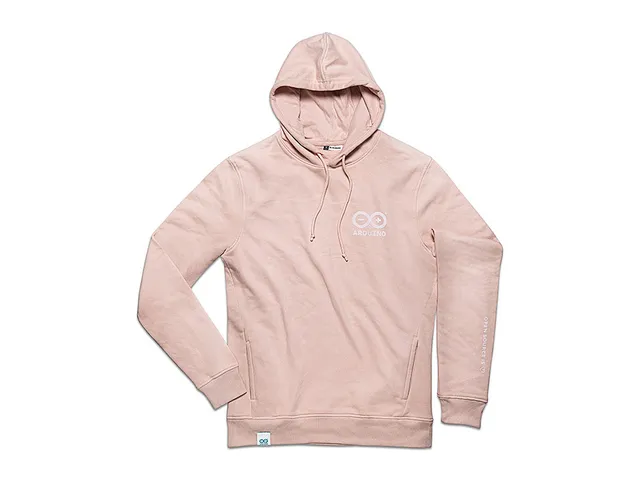 Arduino Organic Hoodie sweat à capuche rose L