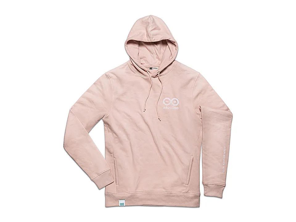 Arduino Organic Hoodie sweat à capuche rose L