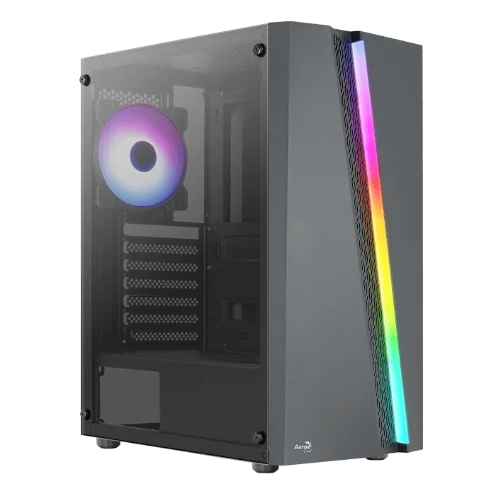 AeroCool Blade boîtier PC moyen tour noir vitré