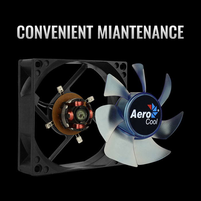 AeroCool Motion 8 Blue ventilateur PC 8 cm LED bleue