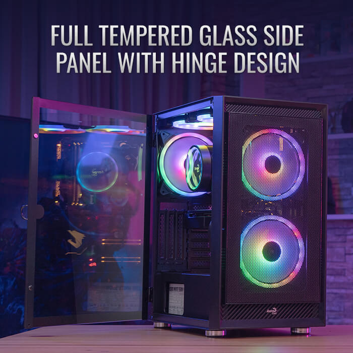 AeroCool Graphite boîtier PC moyen tour noir