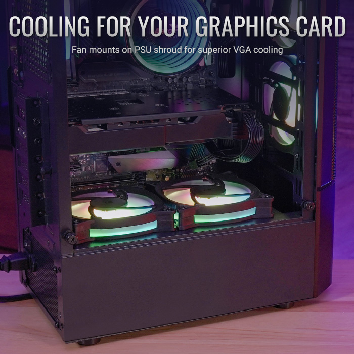 AeroCool Quantum Mesh boîtier PC moyen tour mesh noir
