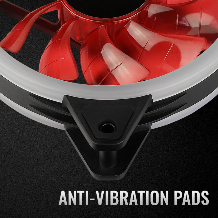 AeroCool Rev Red ventilateur 120mm LED rouge