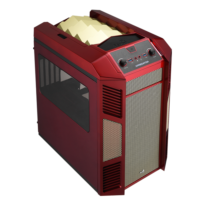 AeroCool Xpredator Cube Red Gold boîtier PC cube