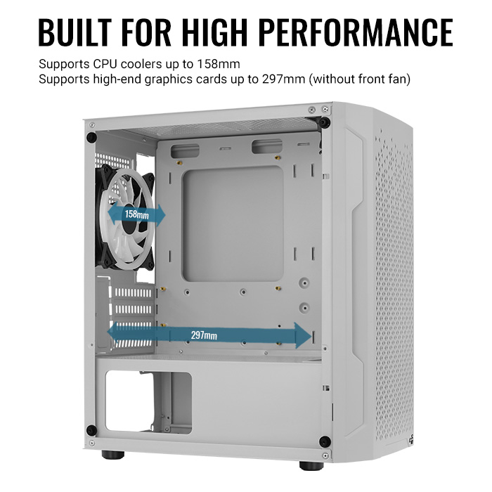 AeroCool Trinity Mini White boîtier PC mini blanc