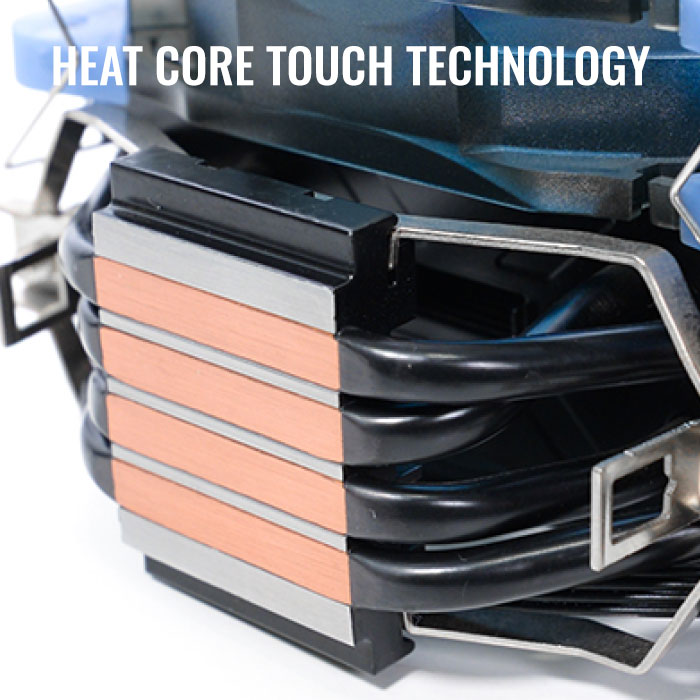 AeroCool Verkho 4 Dark ventirad CPU PWM 4 caloducs