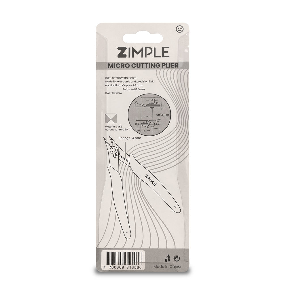Zimple3D Accessoires Pince coupante précision lot de 10