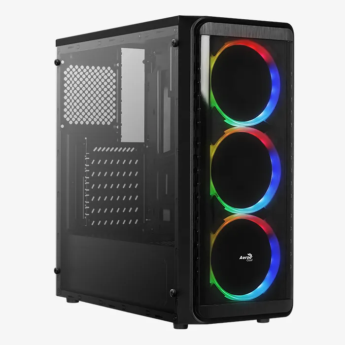AeroCool SI-5200 RGB boîtier PC moyen tour noir