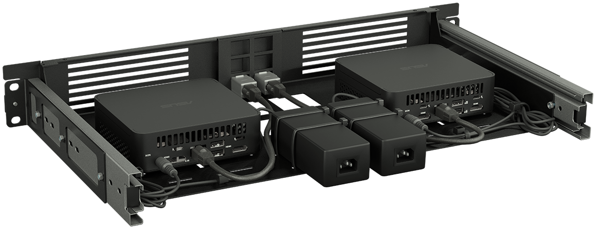 RACKMOUNT.it NUC RM-NUC-T2 kit rack 19 pouces double universel