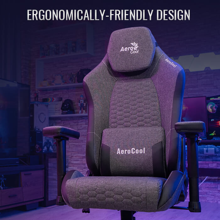 AeroCool Crown AeroWeave chaise gamer tissu respirant
