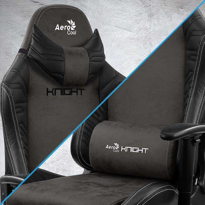 AeroCool KNIGHT chaise gaming tissu AeroSuede 150kg
