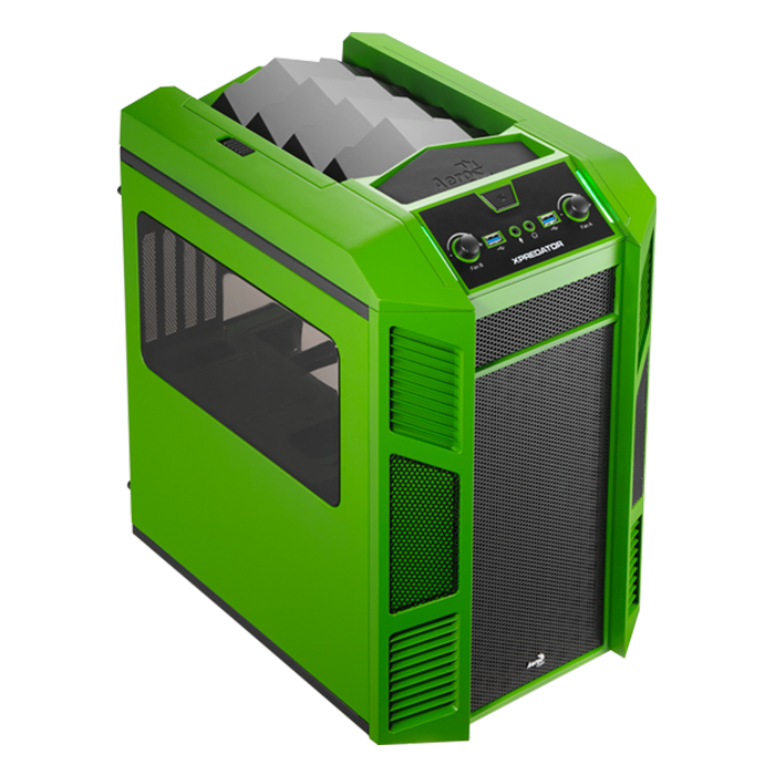 AeroCool Xpredator Cube Green boîtier PC cube vert