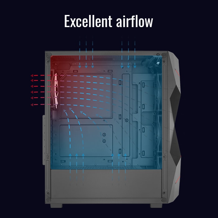 AeroCool Volcan boîtier PC tour gamer